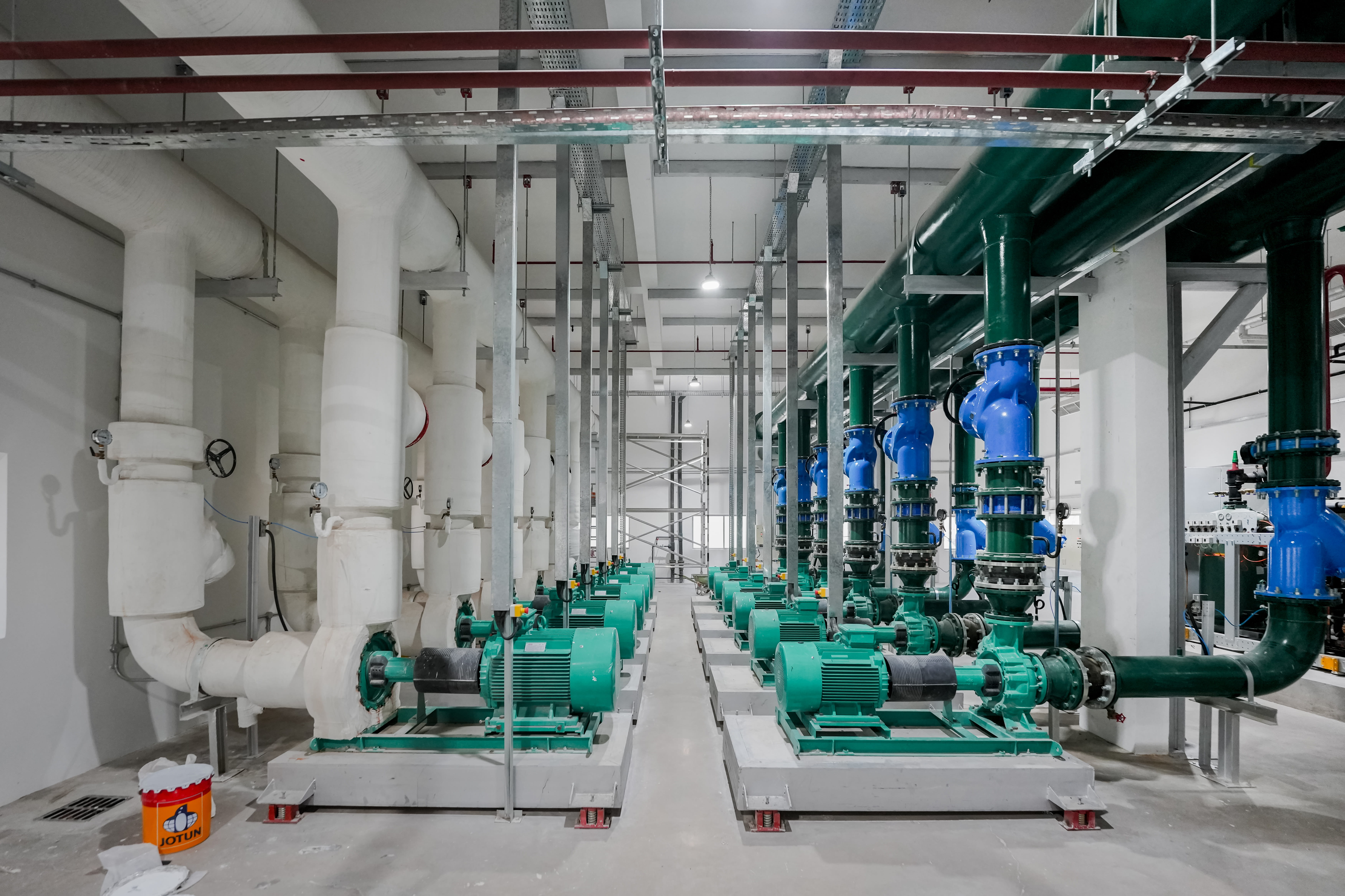 Chiller water pumping